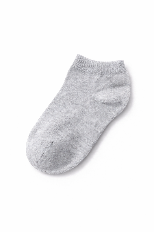 Ankle Socks – Soft Heart Print & Solid Color Short Socks
