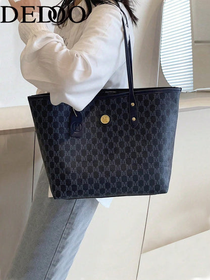 Women’s Black Monogram Tote Bag – SHEIN Fast Delivery in 5 Days