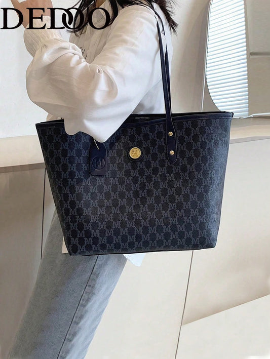 Women’s Black Monogram Tote Bag – SHEIN Fast Delivery in 5 Days