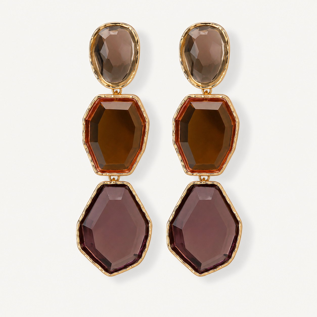 SHEIN Geometric Crystal Drop Earrings – Fast Delivery in 5 Days