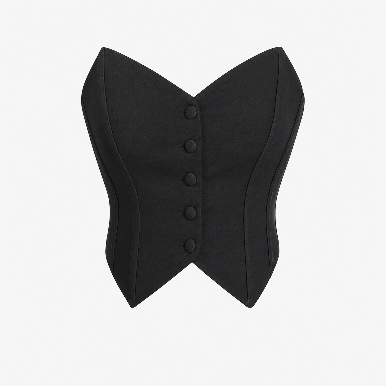 Women’s Black Strapless Corset Top