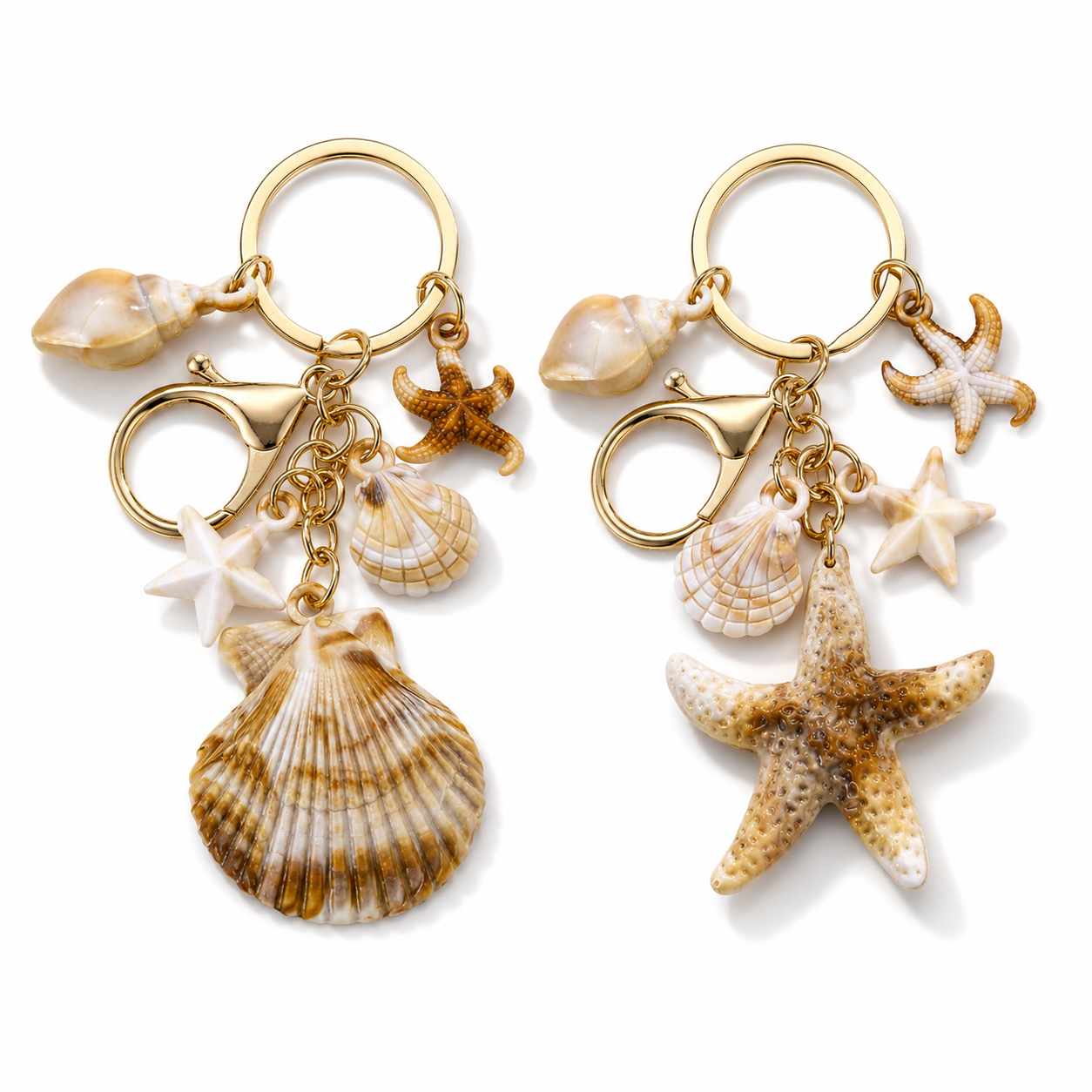 Beach Shell & Starfish Keychain Set – SHEIN Fast Delivery in 5 Days