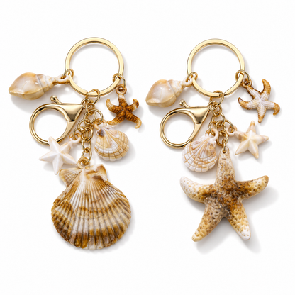 Beach Shell & Starfish Keychain Set – SHEIN Fast Delivery in 5 Days