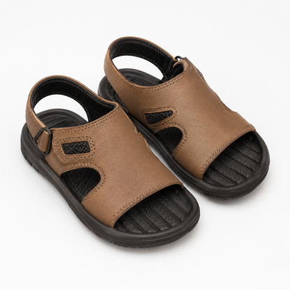 SHEIN Kids Brown Flat Sandals – Soft Sole Casual Summer Shoes, SHEIN Fast Delivery in 5 Days