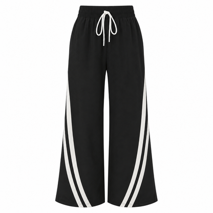 Black Side Stripe Wide Leg Pants – XL Size, SHEIN Fast Delivery in 5 Days