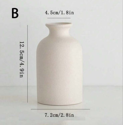 SHEIN Minimal Ceramic Vase – Small Decorative Flower Vase, Fast Delivery in 5 Days