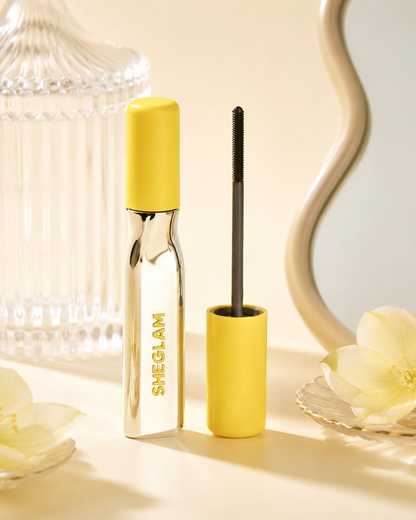 SHEGLAM Iron Curl Mascara, Super Hold Long Lasting Curl Mascara for Straight Lashes