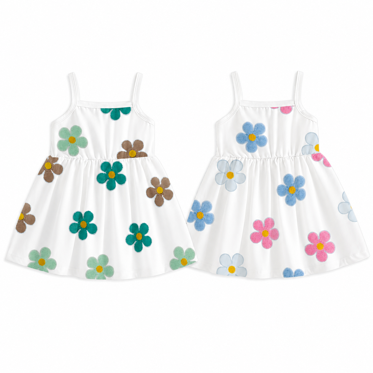 Toddler Girls Floral Print Sleeveless Dress