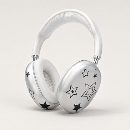 Star Print Over Ear Headphone Protective Cover