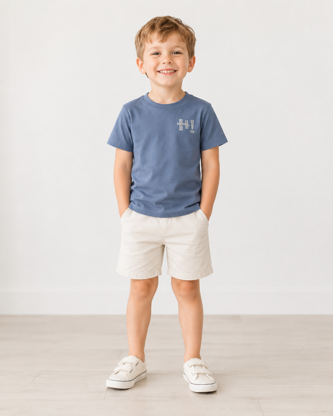 Men Mock Neck Short Sleeve Active Top – Dusty Blue Stretch Casual Tee – Soft Lightweight Everyday Wear