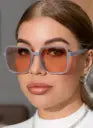 Women's Sunglasses â€“ Modern Design with Square Frame and Tinted Lenses, Availabl