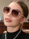 Women's Sunglasses â€“ Modern Design with Square Frame and Tinted Lenses, Availabl