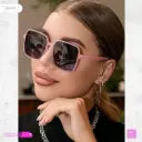 Women's Sunglasses â€“ Modern Design with Square Frame and Tinted Lenses, Availabl