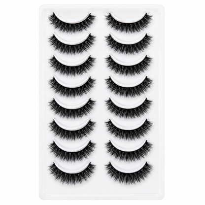 10 Pairs Dramatic False Eyelashes Set
