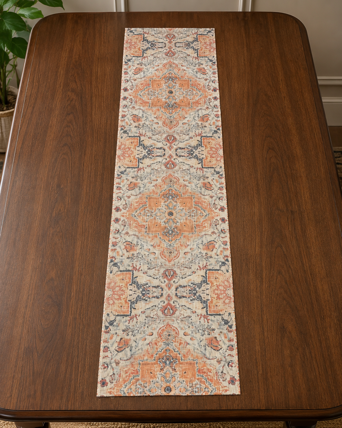 Vintage Pattern Table Runner – 130 cm