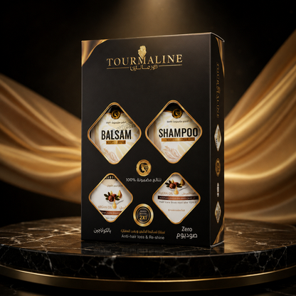 Tourmaline Hair Care Set Shampoo & Balsam – 2x1 Anti-Hair Loss & Re-Shine Set
