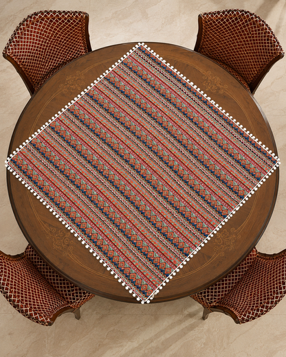 Bohemian Geometric Tassel Table Cover 140 x 140 cm
