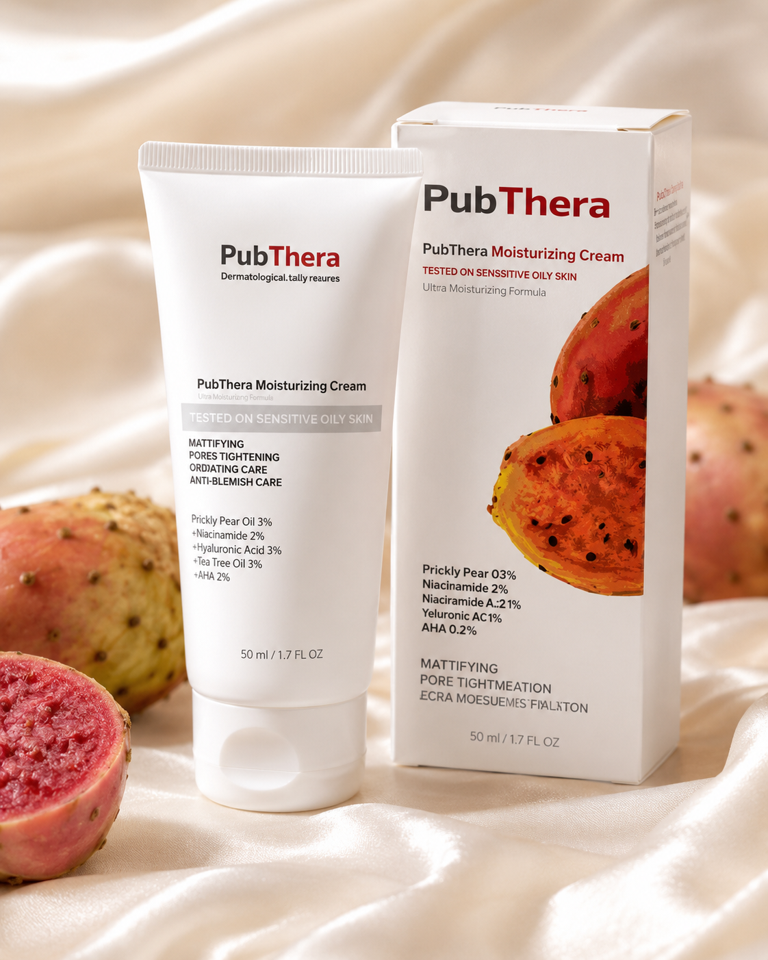 PubThera Moisturizing Cream 50ml – For Sensitive Oily Skin
