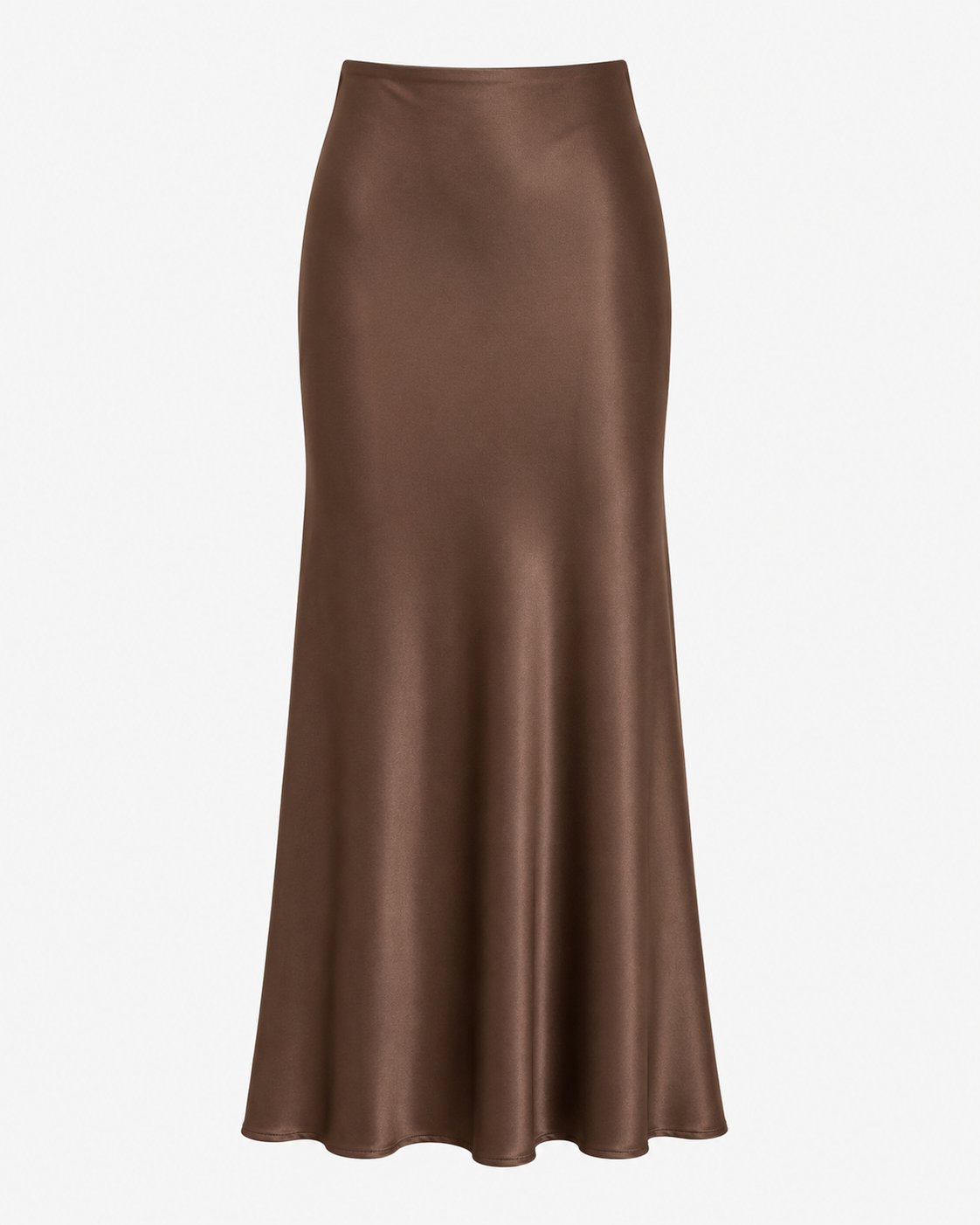SHEIN Women’s Satin Maxi Skirt – Brown and Emerald Green