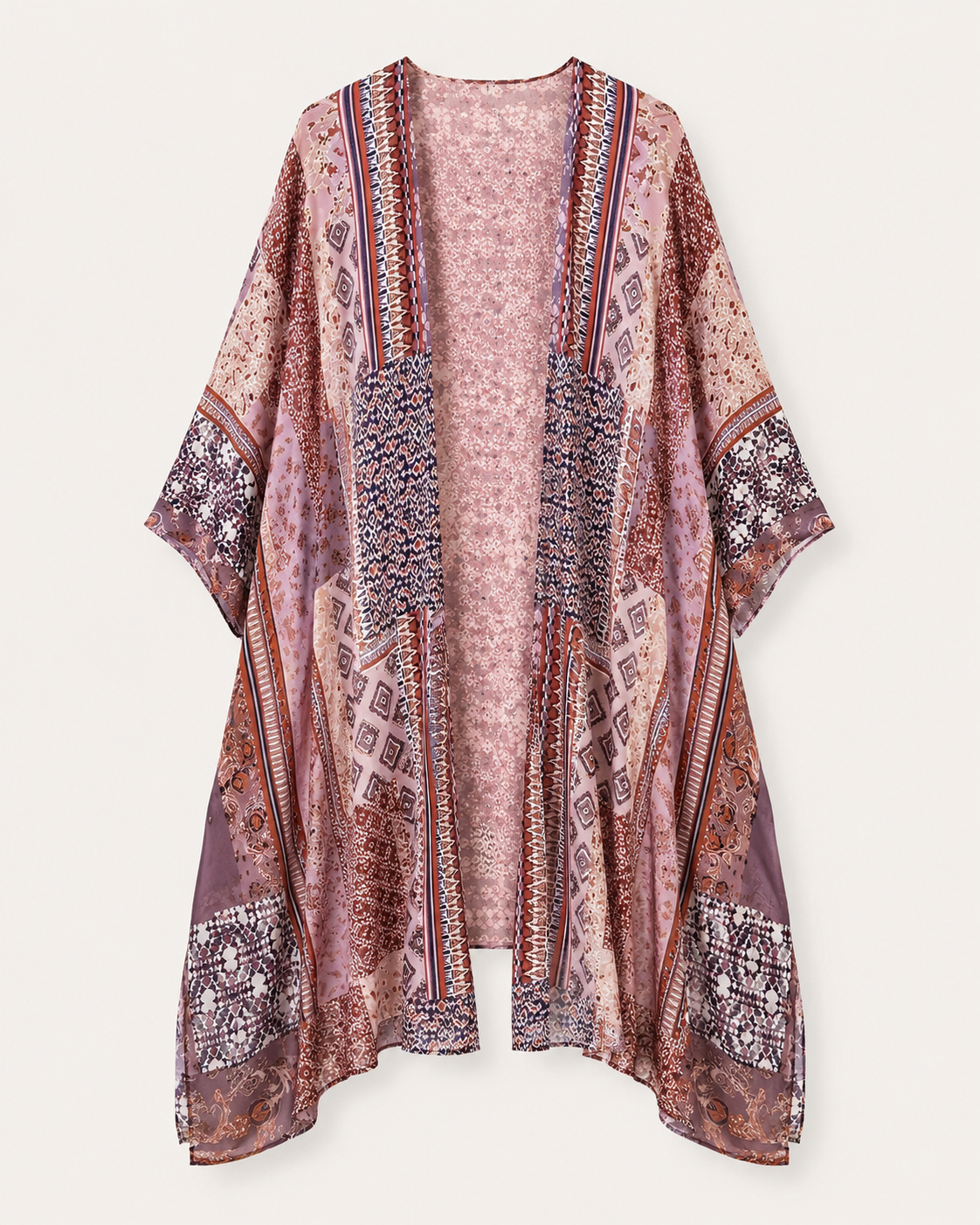 Boho Printed Long Kimono Cover-Up – SHEIN Fast Delivery in 5 Days