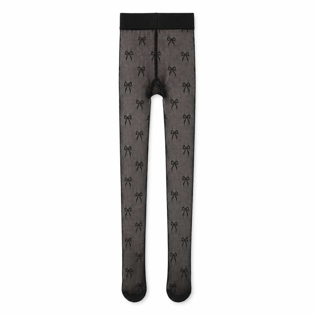 SHEIN Girls Black Sheer Bow Pattern Tights – Cute Mesh Stockings, SHEIN Fast Delivery in 5 Days