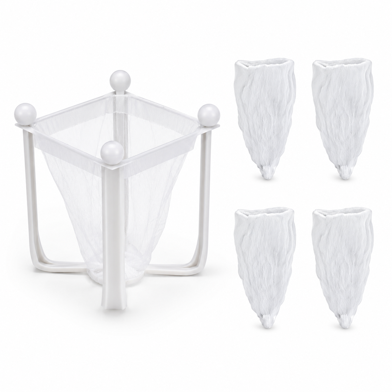 SHEIN Kitchen Sink Mesh Filter Bag Holder Set – Disposable Drain Strainer Bags, SHEIN Fast Delivery in 5 Days
