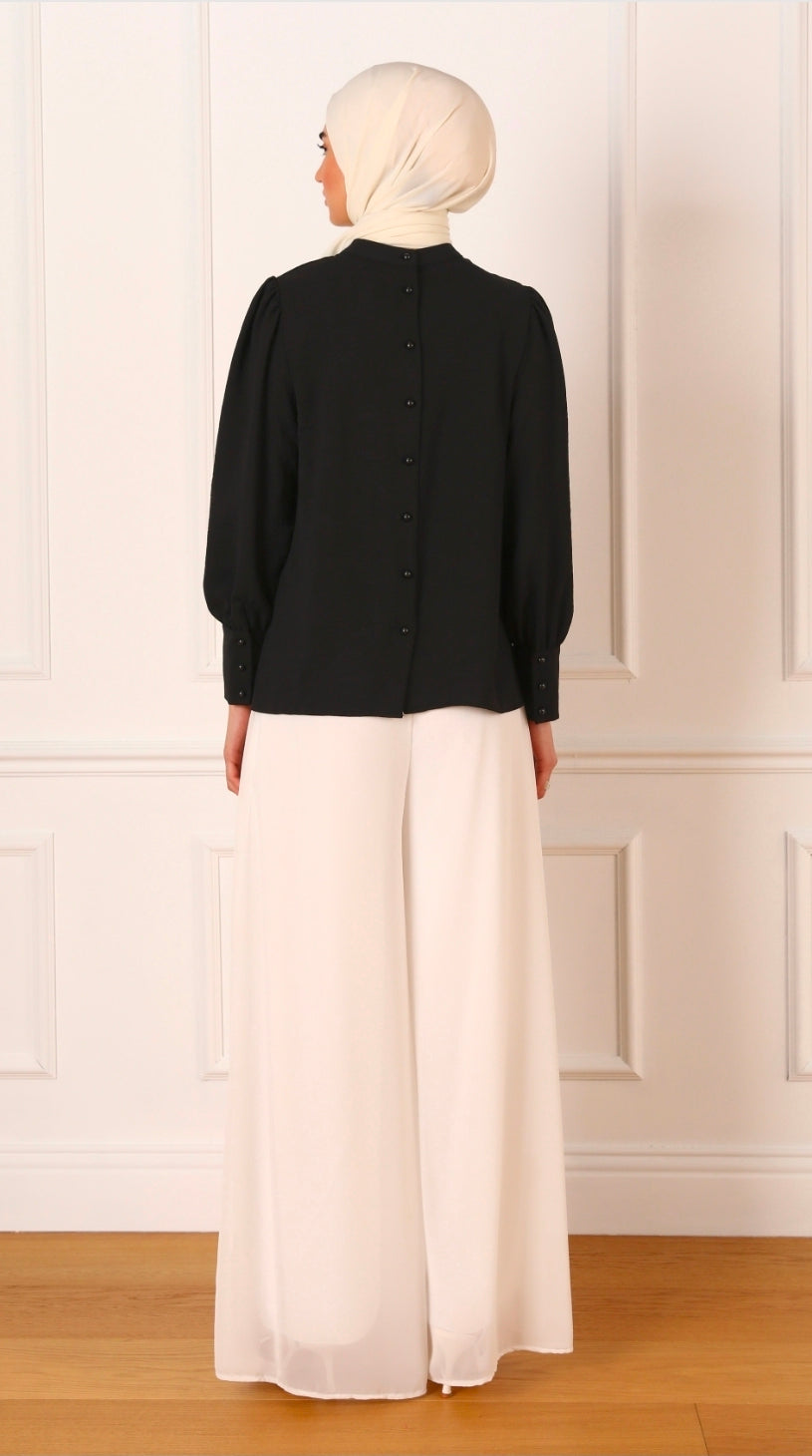 Black Modest Long Sleeve Tunic – SHEIN Fast Delivery in 5 Days