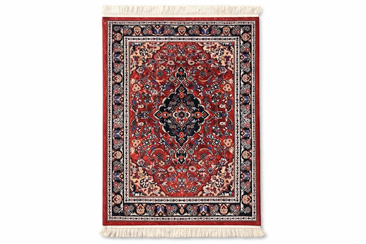 مفرش طاولة مستطيل شرقي 58×39 سم - تصميم فارسي أحمر - توصيل SHEIN السريع في 5 أيام