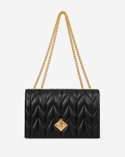 Women’s Black Quilted Chain Shoulder Bag - SHEIN Fast Delivery in 5 Days
