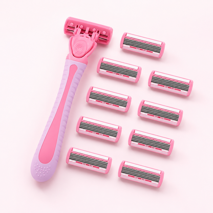 SHEIN Women’s Pink Manual Razor Set – 3 Pieces Bikini & Body Hair Removal Razors, SHEIN Fast Delivery in 5 Days