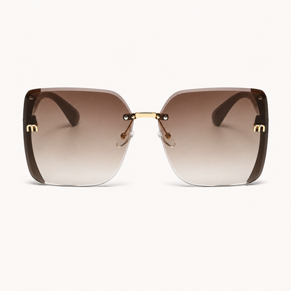 Oversized Rimless Square Gradient Sunglasses – SHEIN Fast Delivery in 5 Days