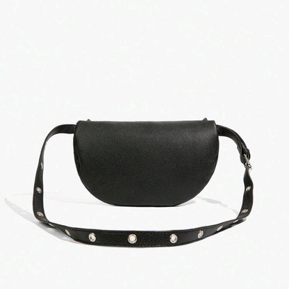SHEIN Fast Delivery Women’s Black Studded Waist Bag