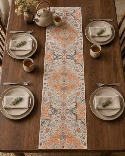 Vintage Pattern Table Runner – 130 cm