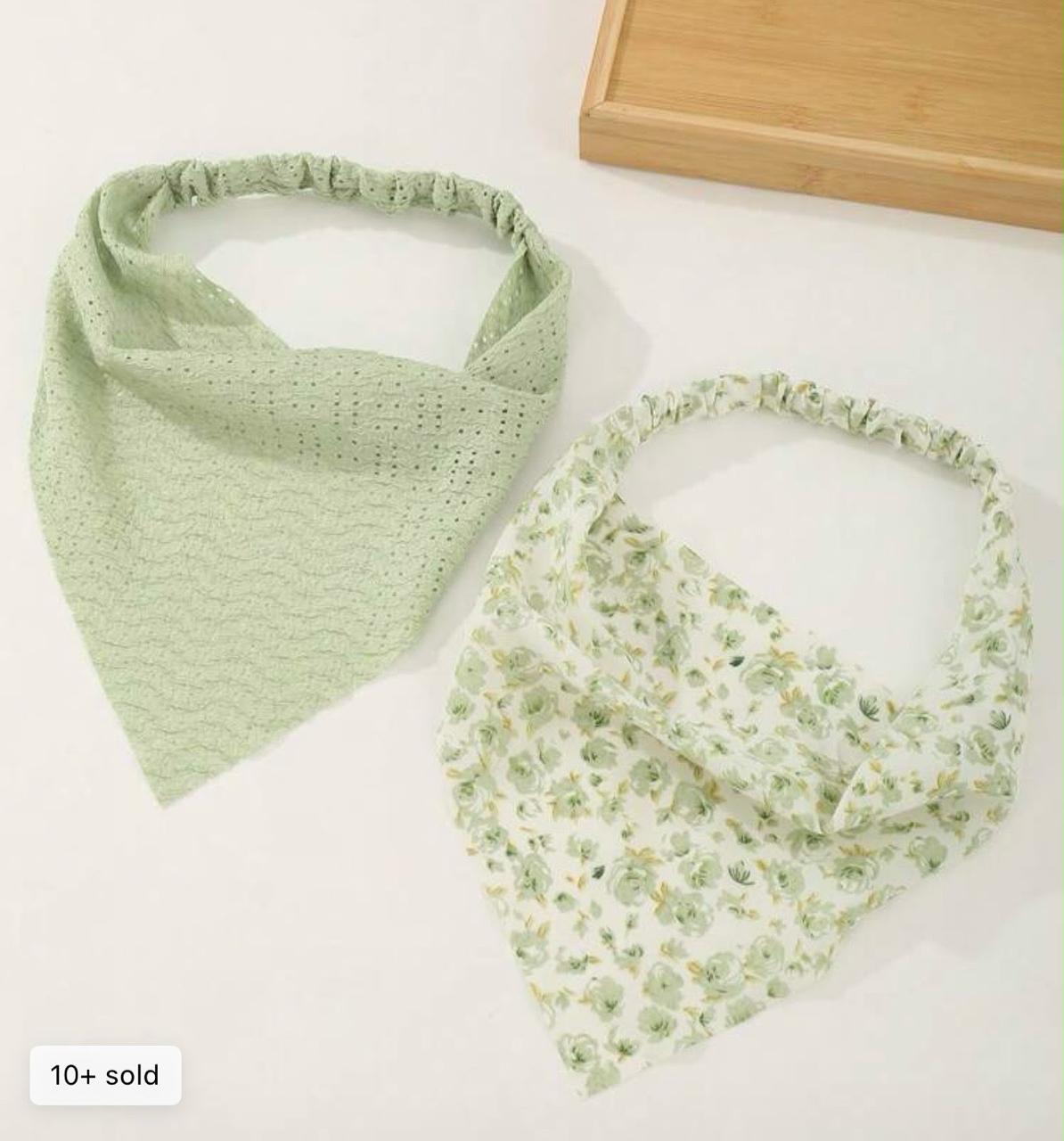 SHEIN Women’s Bandana Headband Set – Floral & Gingham Elastic Hair Accessories, Fast Delivery in 5 Days