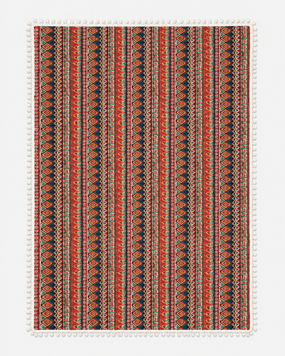 Bohemian Geometric Tassel Table Cover 100 x 140 cm