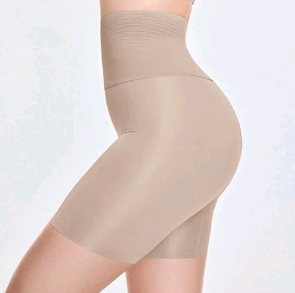 High Waisted Mid-Thigh Shapewear Shorts for Women – Tummy Control & Butt Lifting Body Shaper