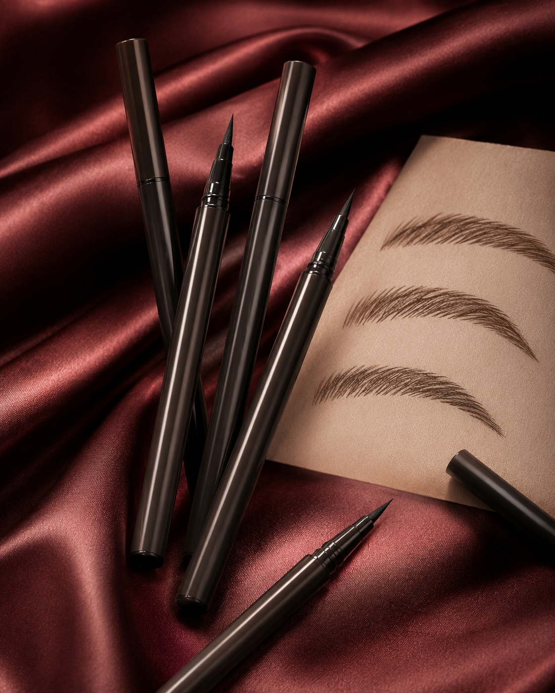 SHEGLAM Liquid Brow Pen – Espresso, Fine Tip Eyebrow Pen for Natural Hair-Like Brow Strokes