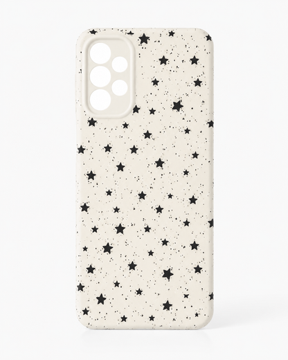 Galaxy A13 4G White Star Print Soft Phone Case