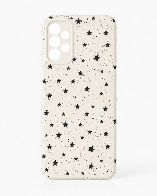 Galaxy A13 4G White Star Print Soft Phone Case