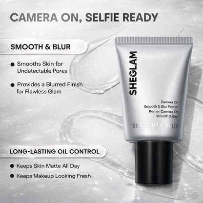 SHEGLAM Smooth & Blur Primer – Matte Makeup Base – Pore-Blurring Face Primer for Smooth Skin Look