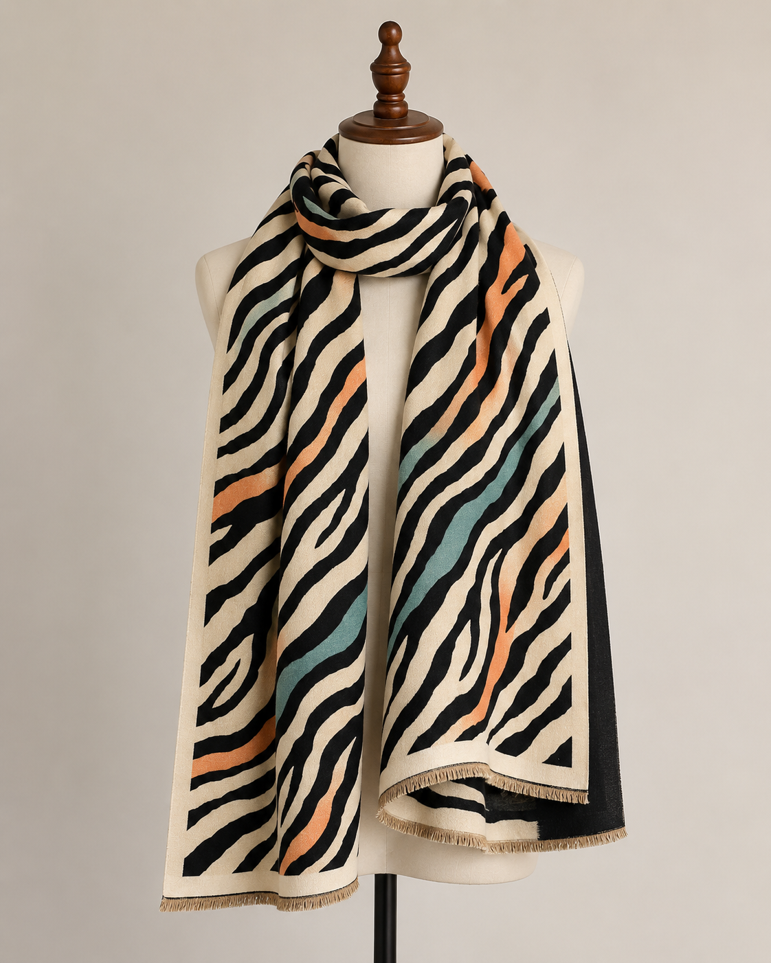 SHEIN Style Women Printed Winter Shawl Scarf