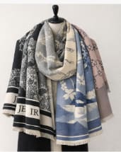 Women’s Soft Winter Scarf Collection – Cashmere Feel Long Shawl Wrap – Reversible & Printed Elegant Styles