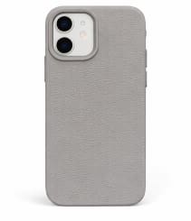 Leather Texture Phone Case for iPhone 11 – Grey Minimal Protective Cover – Soft Touch Slim Fit