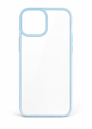 Clear Bumper Phone Case for iPhone 12 Pro Max – Transparent Shockproof Cover – Blue Frame Slim Fit