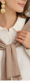 Women’s Knit Two Piece Set – Longline Button Top with Shoulder Tie Detail and Wide Leg Pants