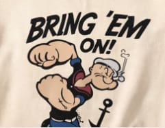 Kids Cartoon Sailor Graphic T-Shirt – Beige Oversized Short Sleeve Tee – Boys Casual Streetwear Top