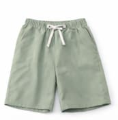 Kids 2-Piece Tropical Print Summer Set – White Short Sleeve T-Shirt & Sage Green Shorts – Casual Vacation Outfit