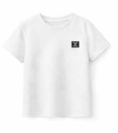 Kids 2-Piece Textured Summer Set – White Short Sleeve T-Shirt & Knee Length Shorts – Casual Minimal Outfit