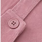 Baby Girls Pink Corduroy Pinafore Dress & Polka Dot Top Set – 2 Piece Cute Casual Outfit