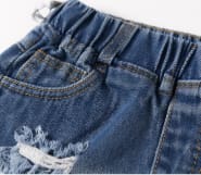 Girls Mustard Tie Strap Top & Distressed Denim Shorts Set – 2 Piece Summer Casual Outfit